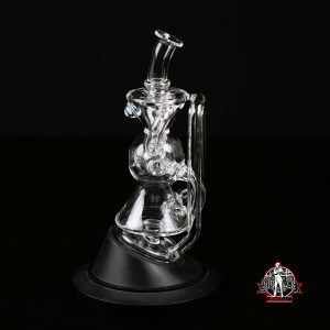 Puffco Top – Roots Glass – 7″ Exosphere Recycler Puffco Top w/ Opal